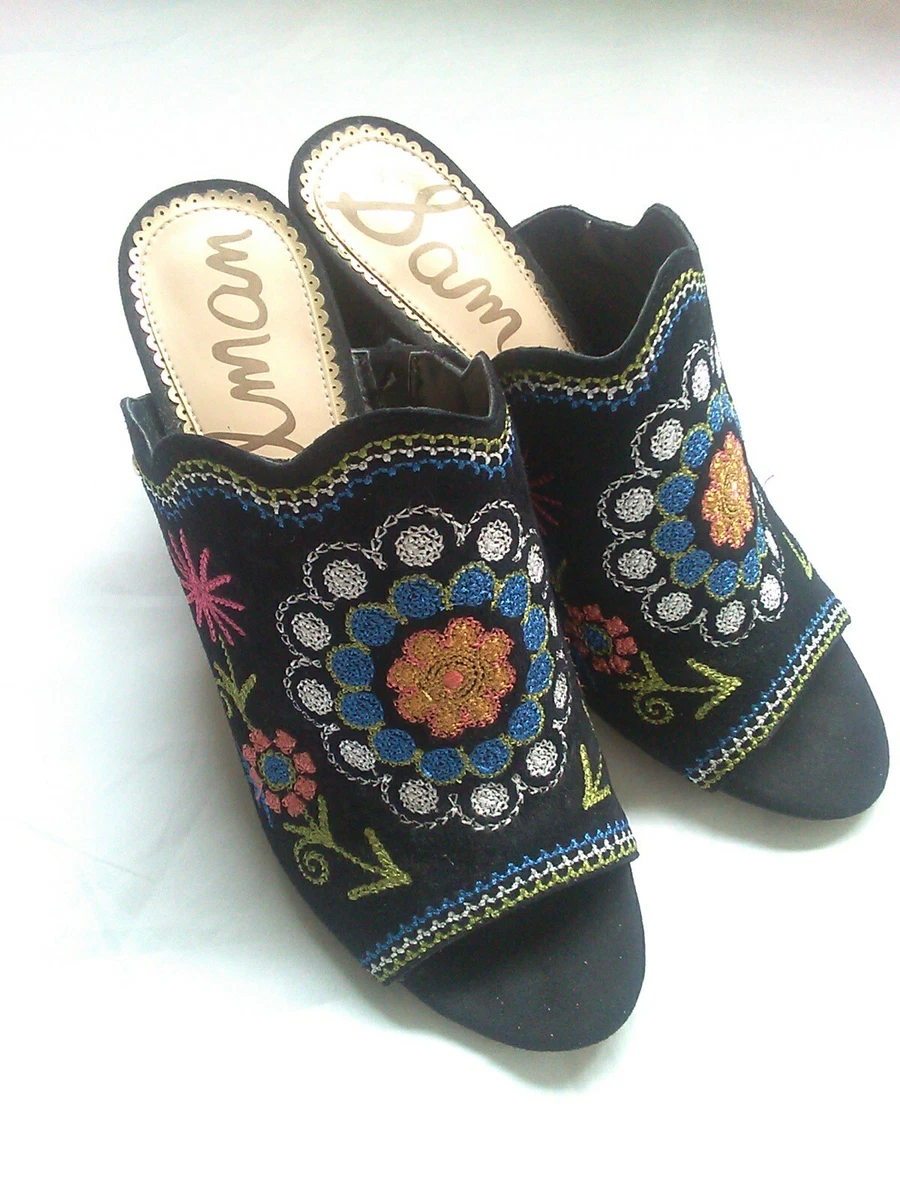 Sam edelman embroidered best sale mules