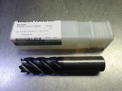 Widia/Hanita 3/4" 5 Flute Carbide CR Endmill .03" R 5V0E19007BW WS15PE (LOC2027B