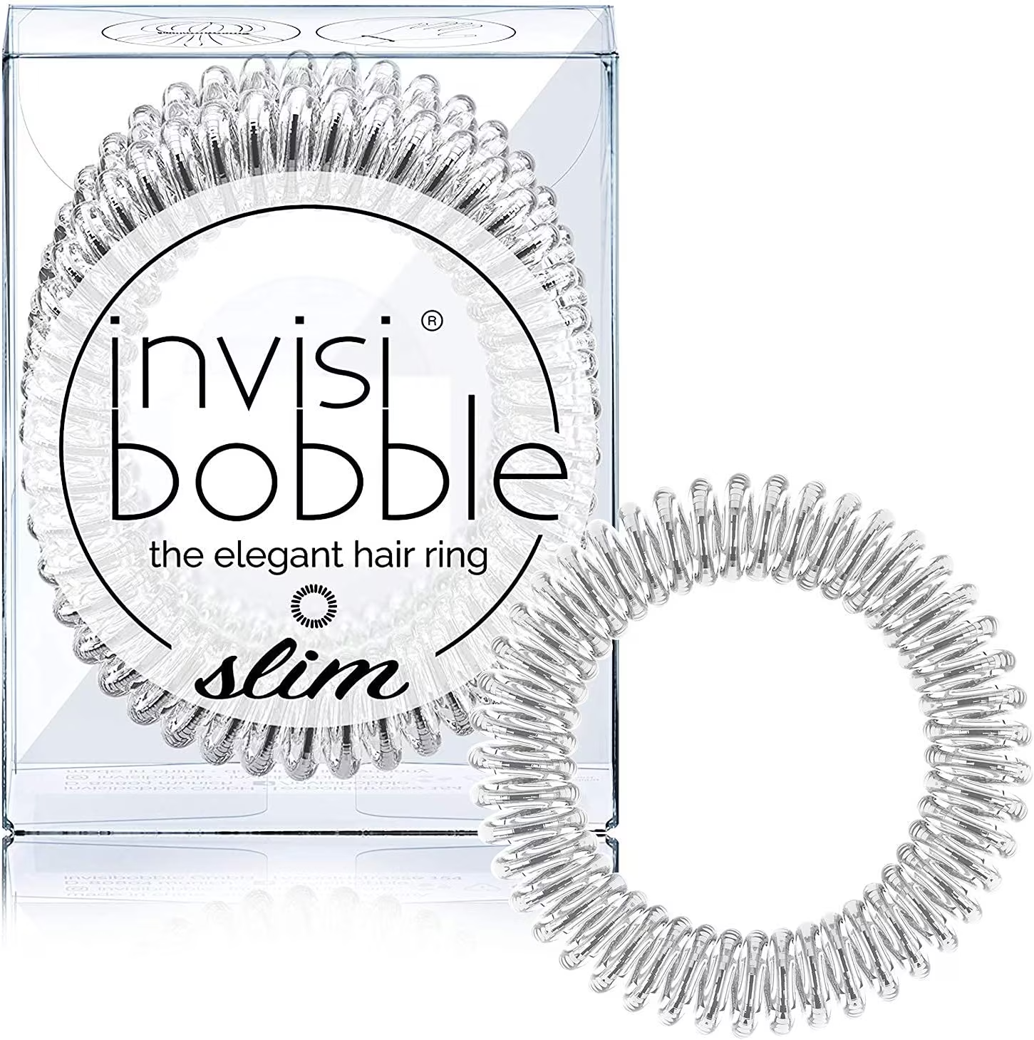 Invisibobble Invisi Bobble Slim The Elegant Hair Ring Chrome Sweet Chrome X3