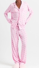 SKIMS VALENTINES DAY SWEETHEARTS Soft Lounge Sleep SET In Pink Size XXS