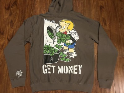 Shoe Palace X Richie Rich Get Money Pull Over Hoodie XL
