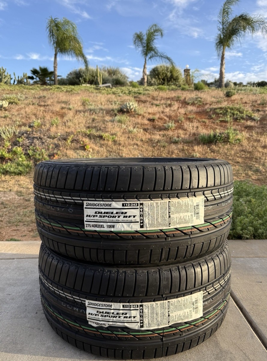 Set of TWO BRAND NEW 275/40R20 Bridgestone Dueler H/P Sport RFT