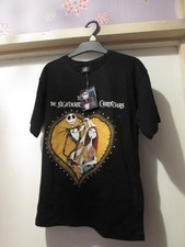 BOYS NIGHTMARE BEFORE CHRISTMAS BLACK SHORT SLEEVED T-SHIRT SIZES 9-11 YEARS