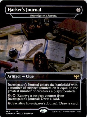 Harker's Journal - Investigator's Journal Innistrad: Crimson Vow NM