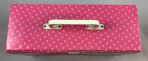 Barbie Aufbewahrungskoffer Vintage 1986 Koffer mit Griff Rosa Kunststoff 80er - Bild 5 von 13
