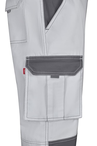 VELILLA 103020b_07/08_40 Pantalone Bicolore Multitasche, Bianco e Grigio, 44 Uni - Foto 4 di 5
