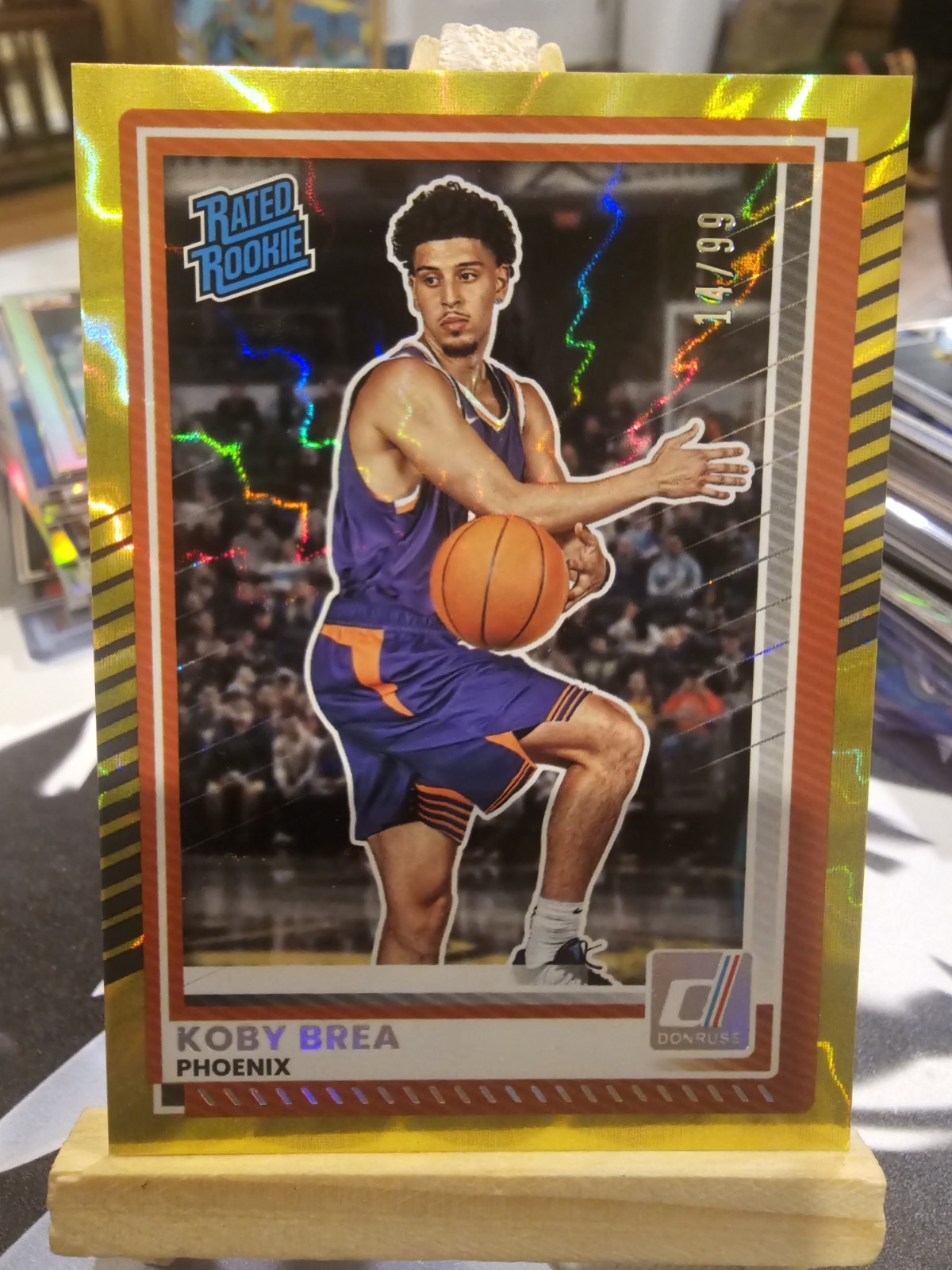 2025/26 Donruss Basketball Rated Rookie KOBY BREA Gold Laser 14/99 #28
