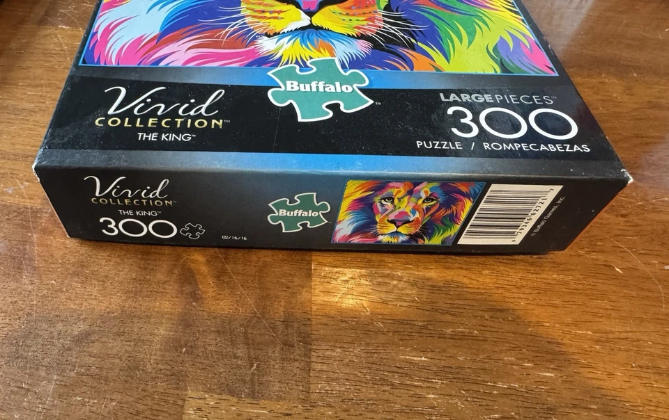 Buffalo Games Vivid Collection "El Rey" León 300 Piezas Puzzle Completo Precintado Foto 4 de 4