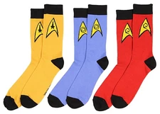 Star Trek The Original Series Uniform Adult Crew Socks