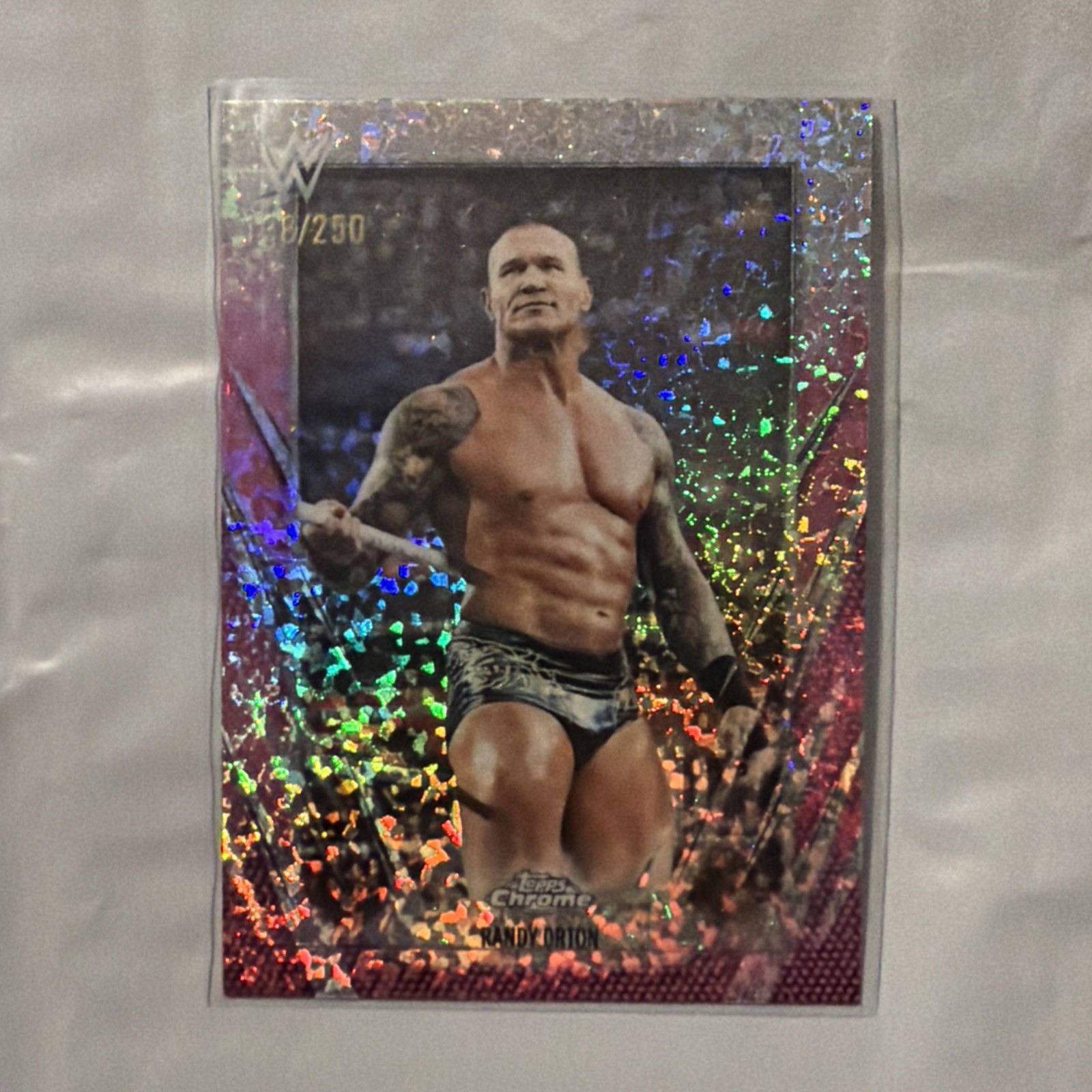 2026 WWE Topps Chrome Randy Orton Pink Mini Diamond Refractor /250