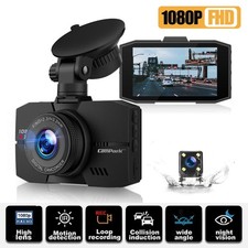 Campark FHD 1080P Dual Dash Cam Front+Rear 3" Car Camera Dashboard Night Vision