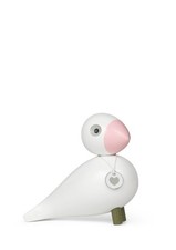Kay Bojesen Love Singvogel H15.5 cm weiss/rosa
