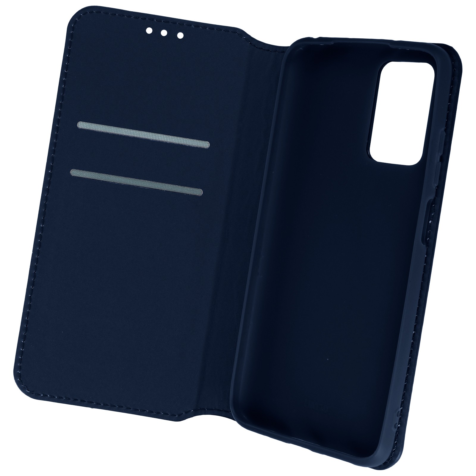 Etui pour Redmi 10 antichoc clapet magnétique et étui portefeuille bleu foncé