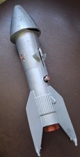 Vintage Strato Bank Rocket Ship To The Moon Mechanical Bank