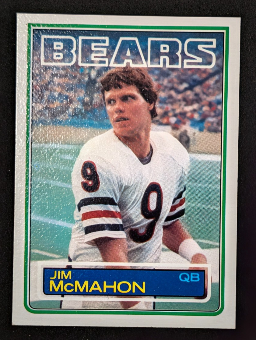 Jim McMahon 1983 Topps Chicago Bears Rookie RC Football Card #33