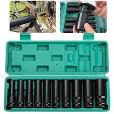 1/2" Locking Wheel Nut Remover Stud Bolt Impact Twist Socket Extractor Tool Set