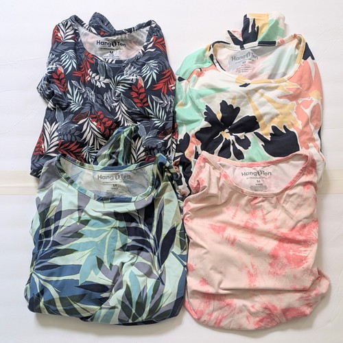 Hang Ten 4 Long Sleeve UPF Sun Protective UV Clothing Shirts Women Size M Lot
