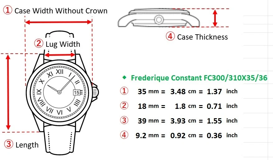 Reloj para hombre [casi como nuevo] Frederique Constant FC-300/310X35/36 esfera blanca 35 mm AT Foto 2 de 4
