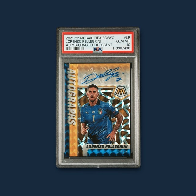 2021 Mosaic Road to the World Cup Autographs Orange Lorenzo Pellegrini! /50