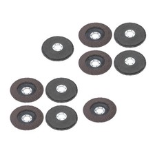 4-1/2" X 7/8" 60 Grit Premium Zirconia Flap Disc Sanding Grinding 10 Pack Grey