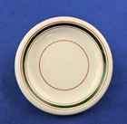 Green & Red Banded 3¼ inch BUTTER PAT John Maddock & Sons England 1896-1906