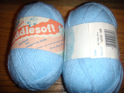 CARON BABY YARN CUDDLESOFT BABY BLUE  KNITTING CROCHET,FREE SHIP