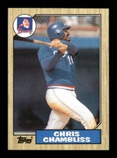  777 Chris Chambliss 10 Braves 1987 Topps Baseball Sports Trading Card 