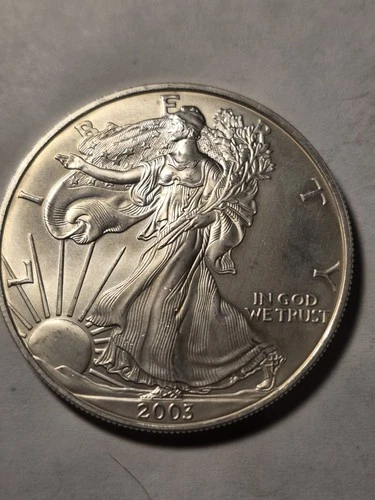 2003 Silver Eagle $1 Dollar 1oz Uncirculated .999 -MS-Brilliant Uncirculated-