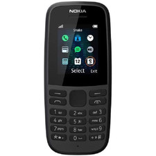 NOKIA 105 NERO BLACK EU TORCIA RADIO TELEFONO CELLULARE TASTI DUAL SIM GSM