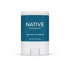NATIVE Deodorant Sea Salt & Cedar 9g (0.35oz) Mini/Pocket Size Aluminium Free