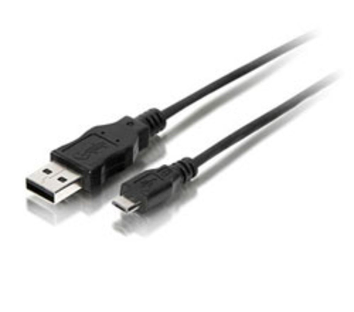 Equip USB Kabel A -- Micro B St/1.80m sw Polybeutel, One Size