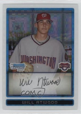 2009 Bowman Chrome Prospects X-Fractor 61/299 Will Atwood #BCP79 sh7