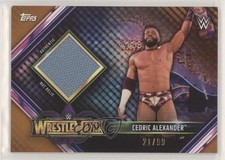 2019 WWE Road to Wrestlemania Mat Relics 34 Bronze 21/99 Cedric Alexander 0c6