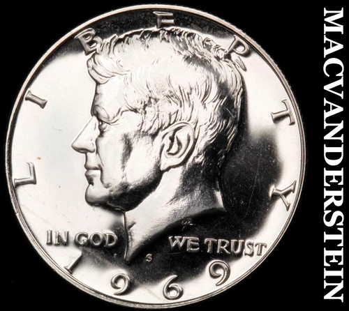 1969-S Kennedy Half Dollar- Silver- Choice Gem Proof Luster No Reserve #i9445