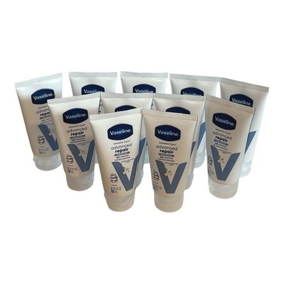 Lot (11) Vaseline Advanced Repair Unscented 2 floz Dry Skin Care Body Lotion New