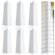 6 Pcs Aluminum Siding Corners 8 Inch Outside Corner Caps Smooth White Trim