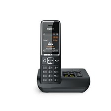 Gigaset C550A Schnurloses-Telefon schwarz DECT-Telefon 1 Mobilteil HD Telefonie