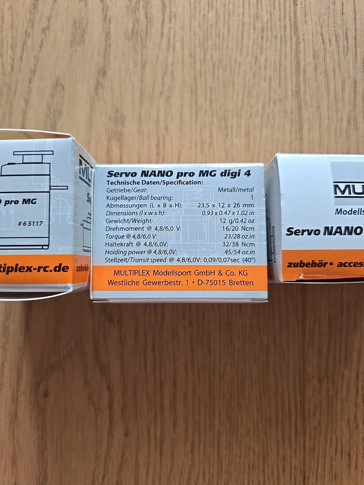 Multiplex Servo NANO pro MG digi 4 65117 - Bild 3 von 3