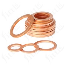 Copper Sealing Washers Rings Flat Gasket Form Sealing Ring IDM6-M42 ODM10-M55