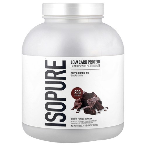 Low Carb Protein Powder, Dutch Chocolate, 4.51 lb (2.04 kg)