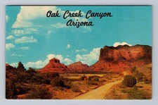 Arizona AZ Oak Creek Canyon Bell Rock And Cathedral Rock Vintage Postcard