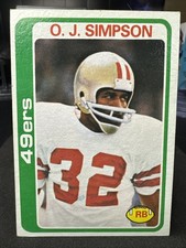 O.J. Simpson 1978 Topps - #400 SF 49'ers (HOF)