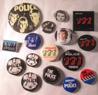 The Police 16 X Vintage Late 1970s & Early 1980s Pin Button Badges Punk New Wave