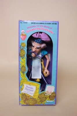 Kenner Strawberry Shortcake ''Purple Pieman'' Puppe und Berry der Vogel 1980