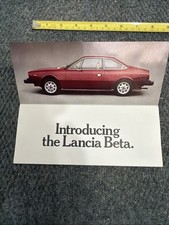 1975 Lancia Beta Coupe Sales Brochuremailer Card - Into Of Coupe To Us - Rare 1975 Lancia Beta Coupe Sales Brochuremailer Card - Into Of Coupe To Us - Rare