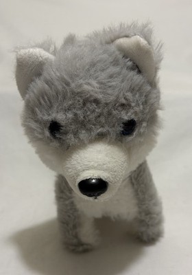 Kid Connection Gray Husky Dog Walking Mini Pet W/Barking Sound 7'' Works VINTAGE