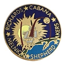 NASA Space Shuttle Mission STS-41 Discovery Lapel Pin Aerospace Richards Cabana