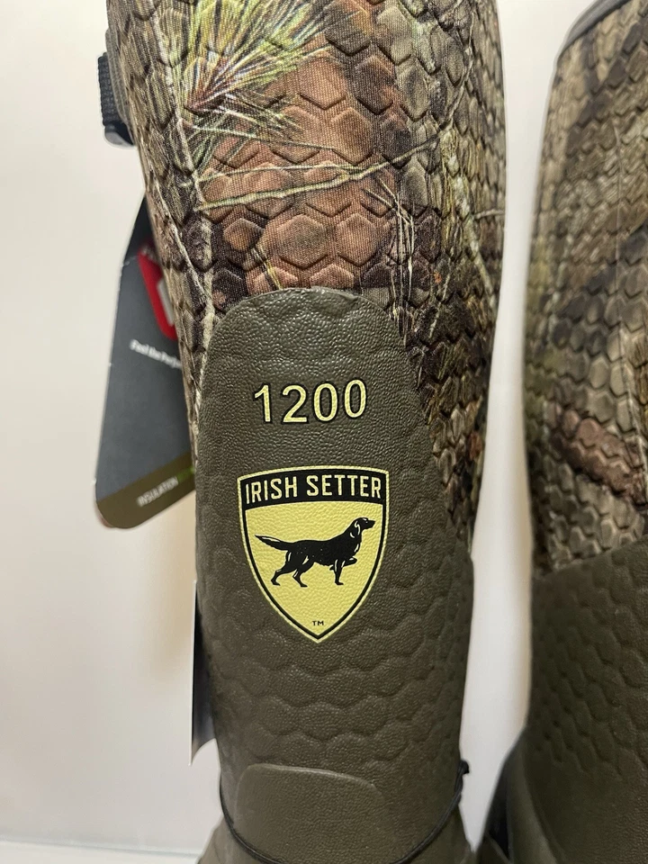 Irish Setter MudTrek Waterproof Insulated Rubber Boots 4854  M14/W16 - Image 2 of 4