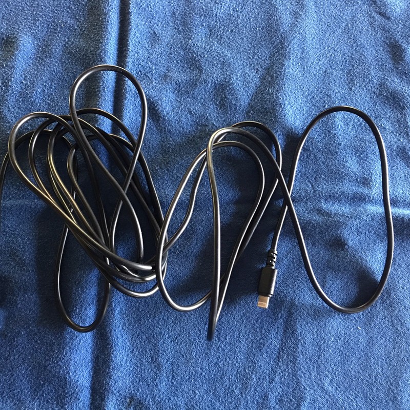 Black (no Brand) 10 Foot USB  Cable - CLEAN