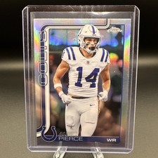 2025 Alec Pierce Topps Football Chrome Refractor #125 Indianapolis Colts